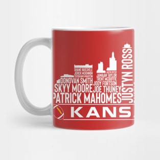 Kansas City Football Team 23 Player Roster, Kansas City Skyline Mug